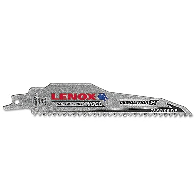 LENOX Lenox 1832118 Demolition CT Reciprocating Saw Blade 6 TPI 1 Pack