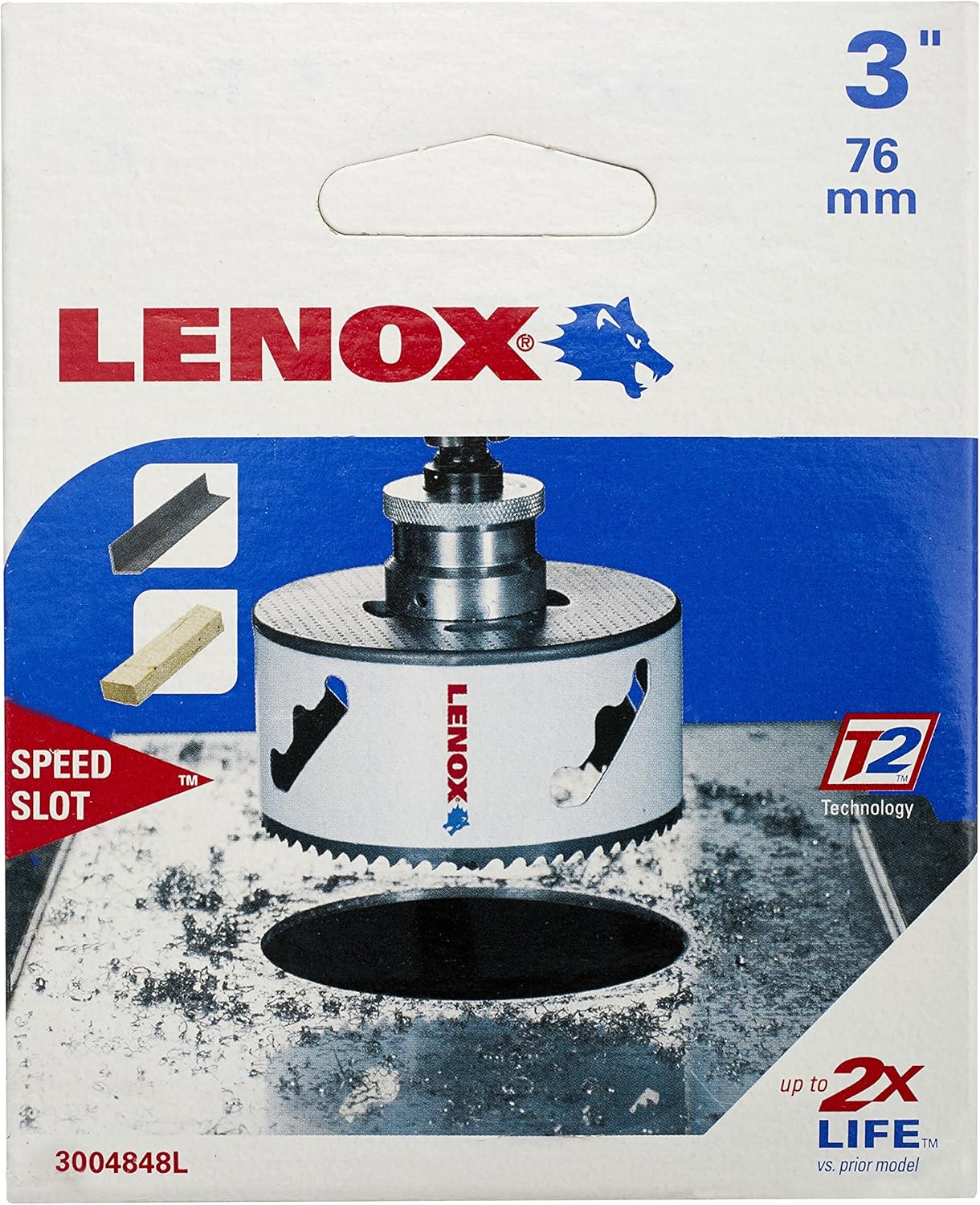 LENOX Lenox 3004848L Bi-Metal Speed Slot Hole Saw T3 Technology 3 Inches