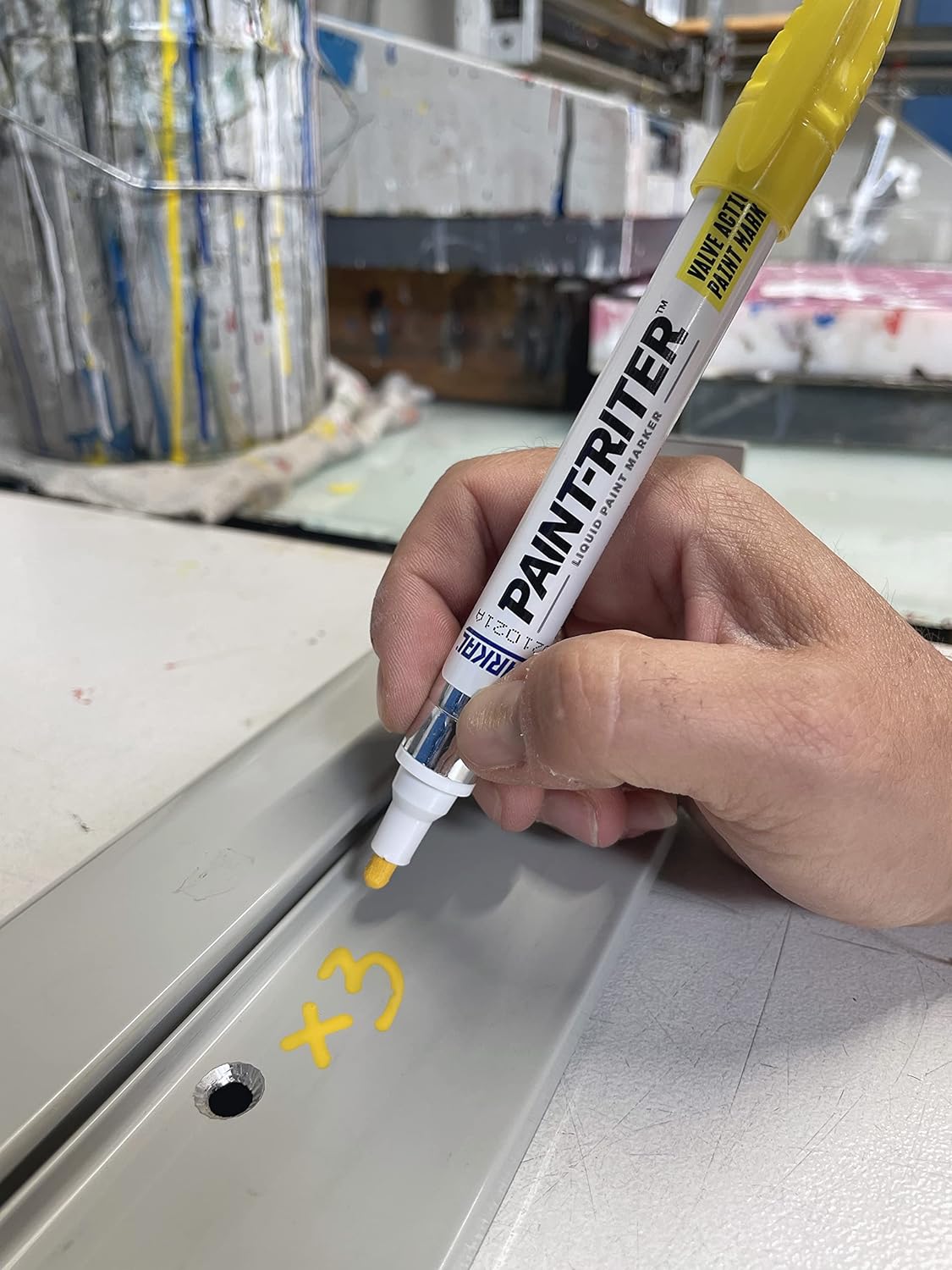 MARKAL Markal 97051 Paint-Riter Valve Action Paint Marker Fluorescent Green