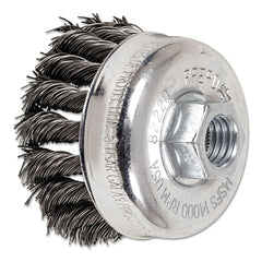 Pferd 82220 Knot Wire Cup Brush .020 Inch Carbon Steel Wire 5/8-11 Thread