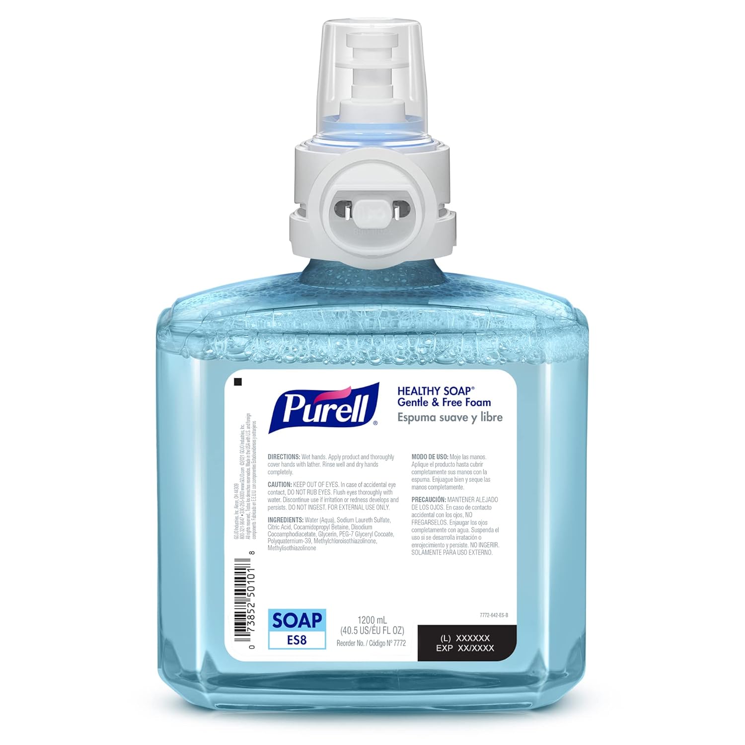 PURELL Purell 7772-02 Healthy Soap Gentle and Free Foam Fragrance Free 1200 mL Refill Pack of 2