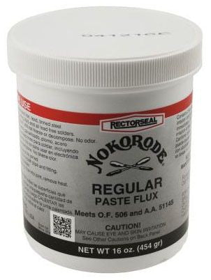 RECTORSEAL Rectorseal 14030 Lead Free Nokorode Soldering Paste Flux 1 lb Tin/Antimony