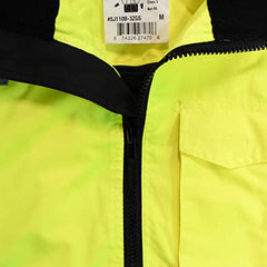 Radians SJ110B-3ZGS-5X Two-in-One High Visibility Bomber Safety Jacket 5X-Large Safety Green