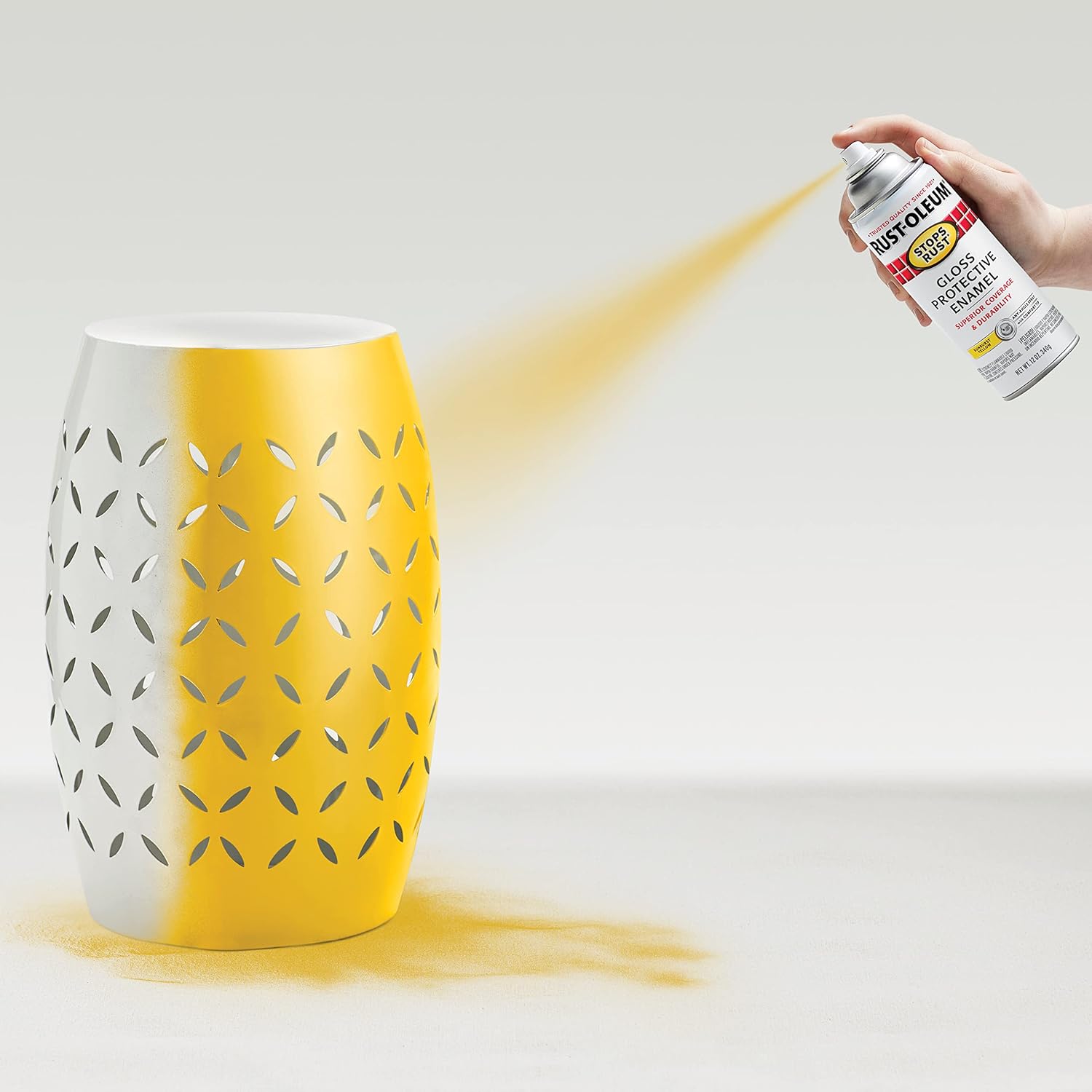 RUST-OLEUM Rust-Oleum 7747830 Stops Rust Spray Paint 12 oz Gloss Sunburst Yellow