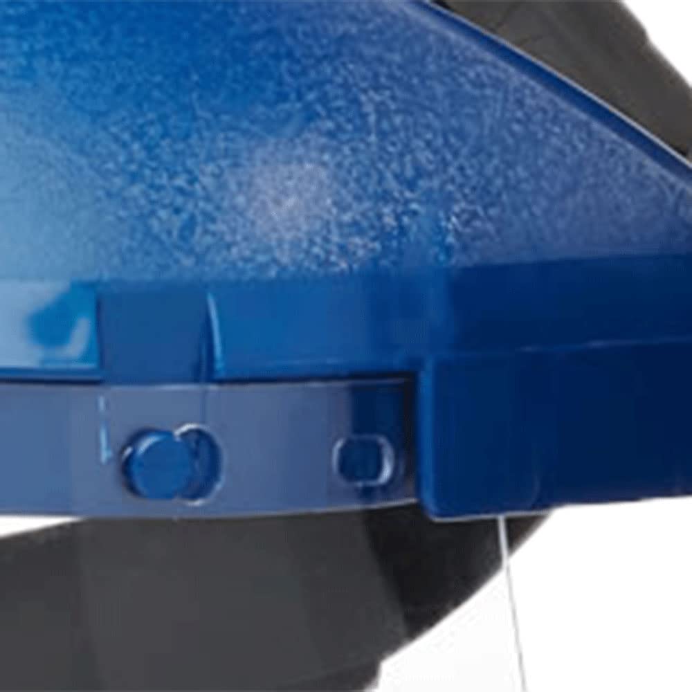 SELLSTROM Sellstrom S39110 Single Crown Safety Face Shield with Ratchet Headgear Clear Tint Uncoated 8x12x0.04