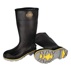 SERVUS Servus 75109-090 XTP PVC Steel Toe Knee Boots 15 in Size 9 Black/Gray/Yellow
