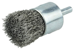 Weiler 10023 Crimped Wire End Brush Stainless Steel Fill 1 in Diameter Brush