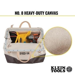 KLEIN TOOLS Klein Tools 5102-14 Canvas Tool Bag 14-Inch