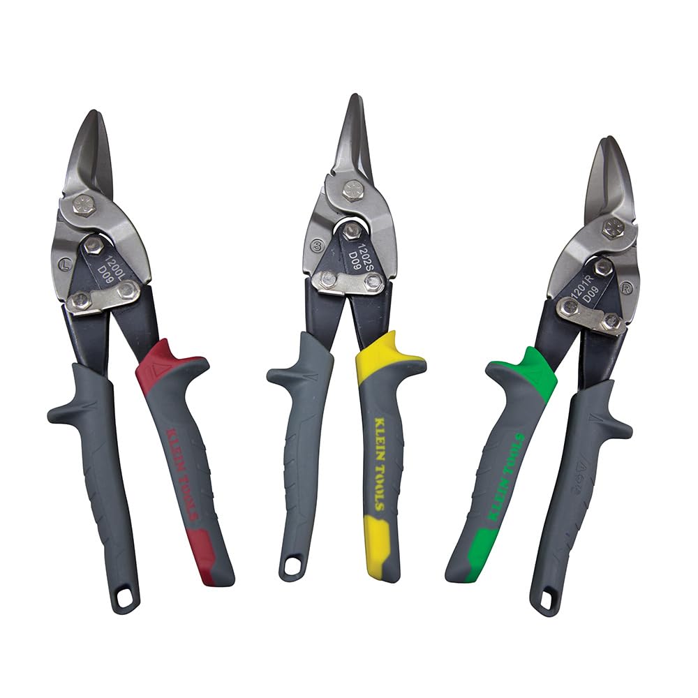 KLEIN TOOLS Klein Tools 1200L Aviation Snips With Wire Cutter Left