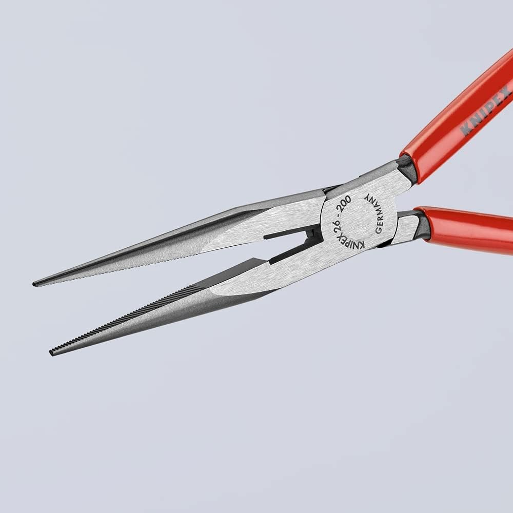 KNIPEX Knipex 2611200 Long Nose Pliers with Cutter 8 Inch