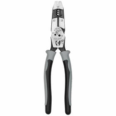 KLEIN TOOLS Klein Tools J2159CRTP Hybrid Pliers with Crimper, Fish Tape Puller, and Wire Stripper