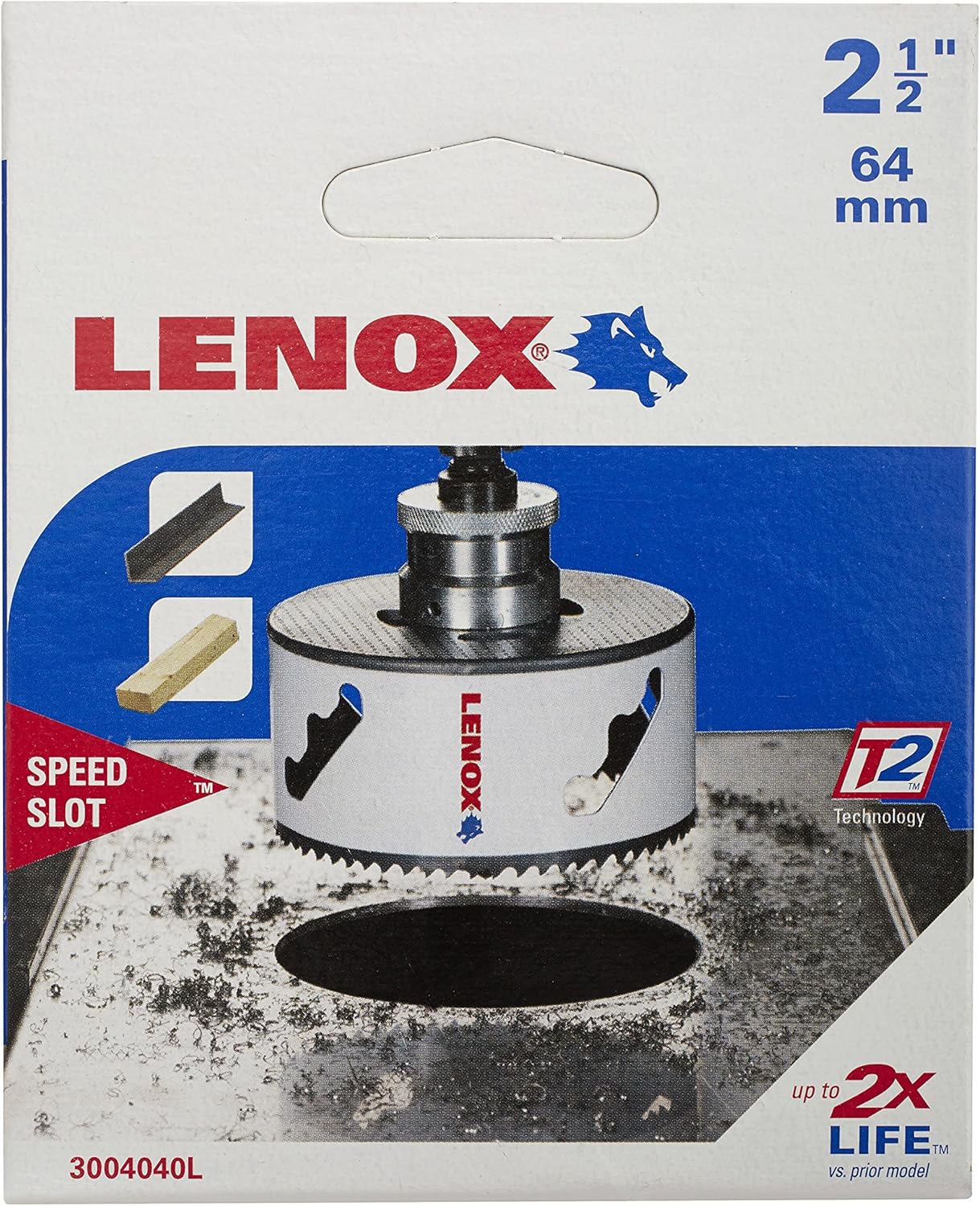 LENOX Lenox 3004040L Speed Slot Hole Saw Bi-Metal 2-1/2 Inch