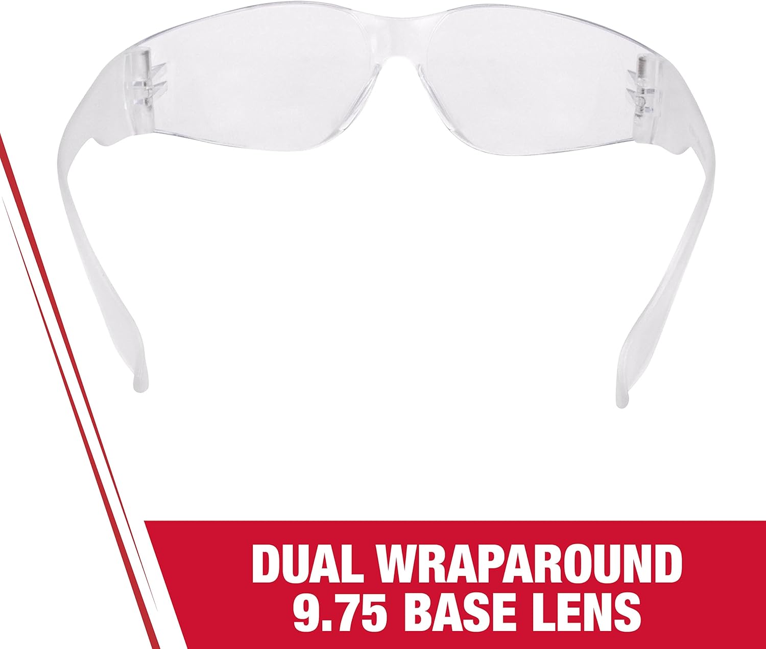 RADIANS Radians MR0110ID Mirage Clear Lens Clear Frame Scratch Resistant Safety Glasses