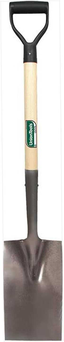 UNIONTOOLS Union Tools 46173 Garden Spade with Hardwood D-Grip Handle 12 in L x 7.25 in W