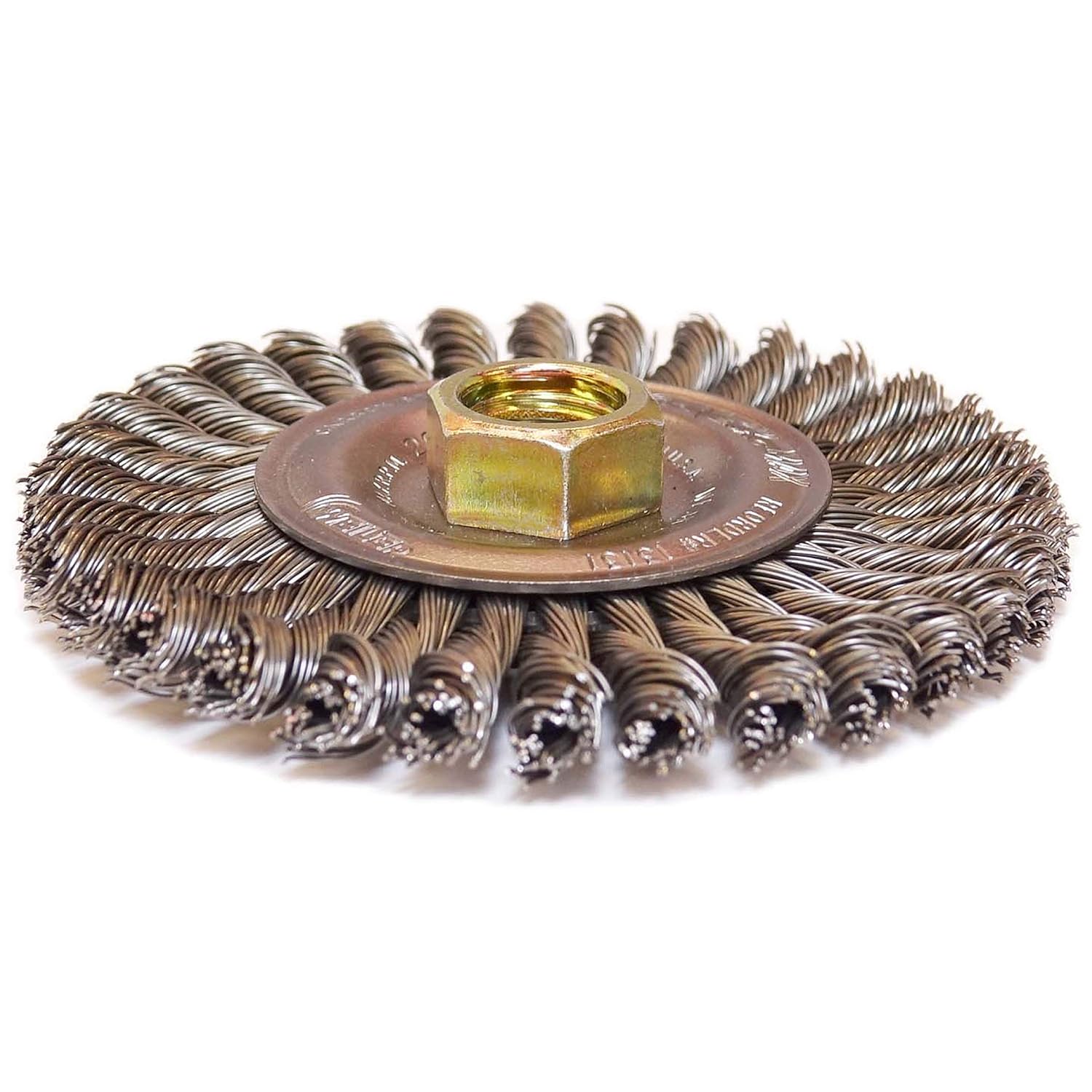 WEILER Weiler 13131 Roughneck Max Stringer Bead Wheel Steel Fill 5/8-11 UNC Nut Made in USA