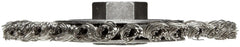 WEILER Weiler 13135 Dualife 4 Diameter Stainless Steel Stringer Bead Twist Knot Wire Wheel Brush