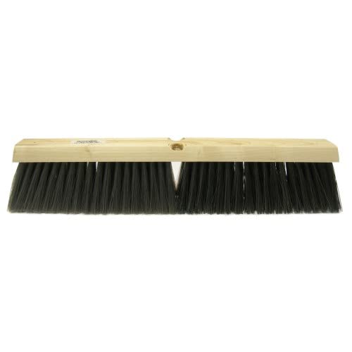 WEILER Weiler 25235 Vortec Pro Medium Sweep Floor Brush Polystyrene Border With Black Polypropylene 24 inches