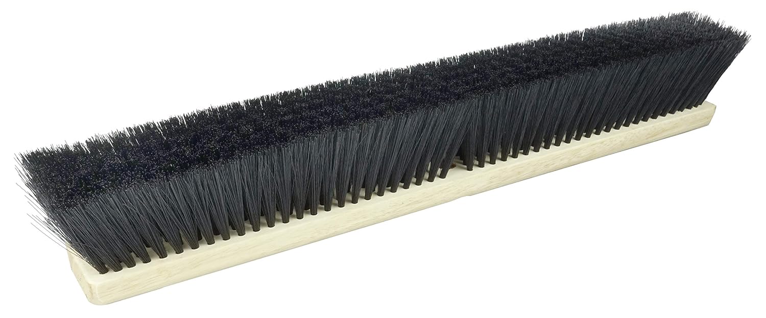 WEILER Weiler 25235 Vortec Pro Medium Sweep Floor Brush Polystyrene Border With Black Polypropylene 24 inches