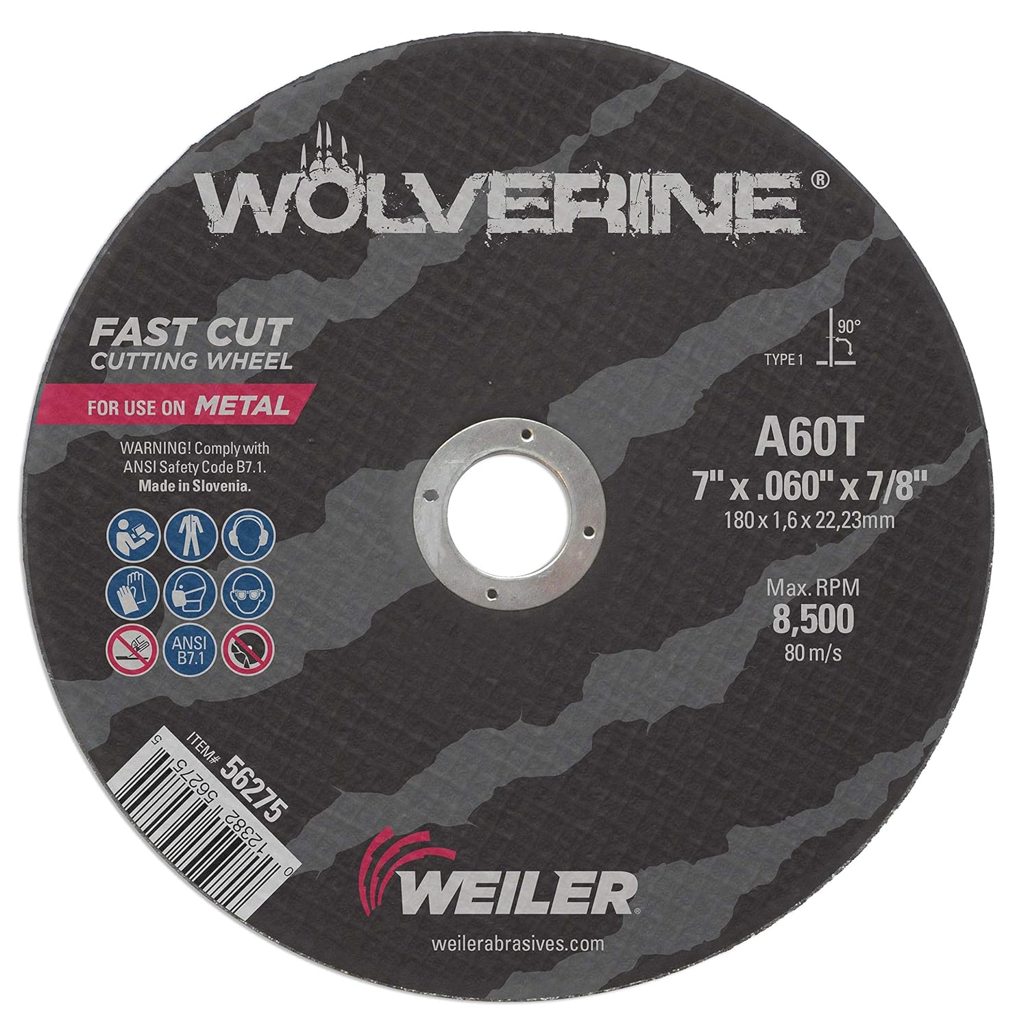 WEILER 56275 GRINDING & CUT OFF WHEELS