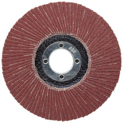 WEILER Weiler 50765 Big Cat High Density Abrasive Flap Disc Type 27 Round Hole Phenolic Backing Aluminum Oxide 4-1/2 Dia 80 Grit