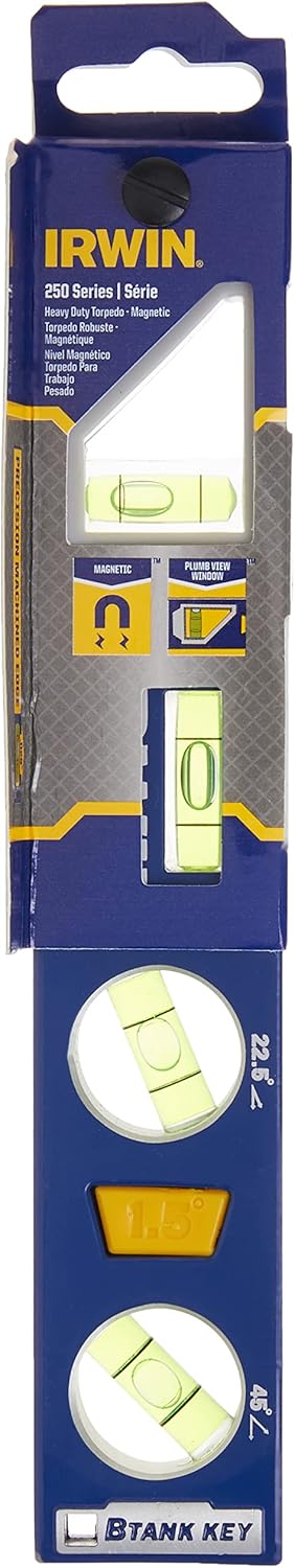 IRWIN Irwin Tools 1794153 Magnetic Torpedo Level 9 Inches