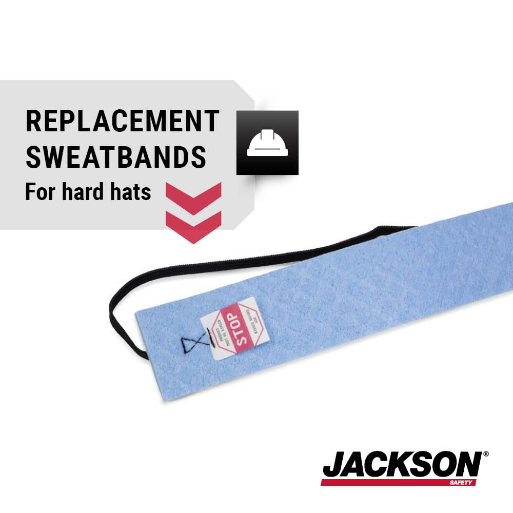JACKSON SAFETY Jackson Safety 16750 Drybrow AA-100 Sweatband Elastic Band One Size 25 Pack