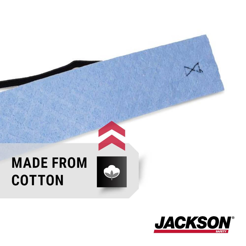JACKSON SAFETY Jackson Safety 16750 Drybrow AA-100 Sweatband Elastic Band One Size 25 Pack