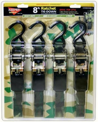 Keeper 03508-V Camo 4PK 8' Ratchets 400 lbs Working Load Limit