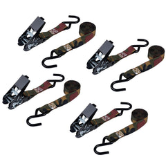 Keeper 03508-V Camo 4PK 8' Ratchets 400 lbs Working Load Limit