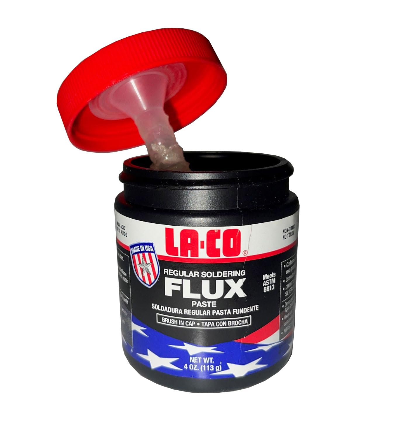 LA-CO La-Co 22194 Water Soluble Copper Flux Paste for Plumbing 4 oz