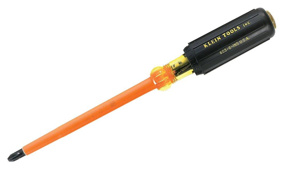 KLEIN TOOLS Klein Tools 603-4-INS Insulated Screwdriver #2 Phillips Tip 4-Inch