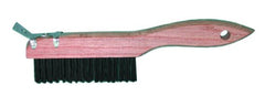 Magnolia Brush 4-SC Shoe Handle Wire Scratch Brush, Carbon Steel, 10 Inches, With Scraper