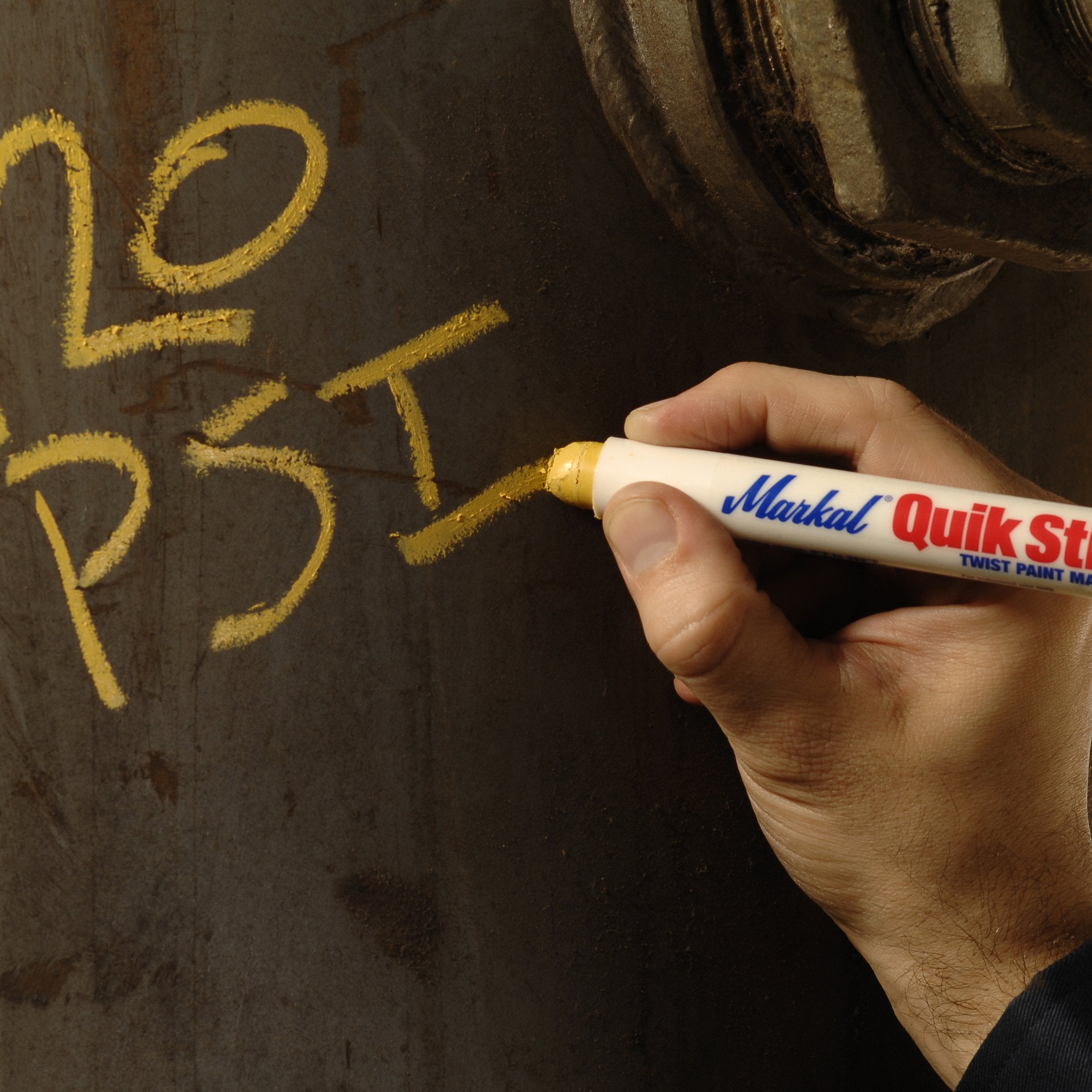 MARKAL Markal 61041 Quik Stik Fluorescent Yellow Paint Marker (Pack of 12)