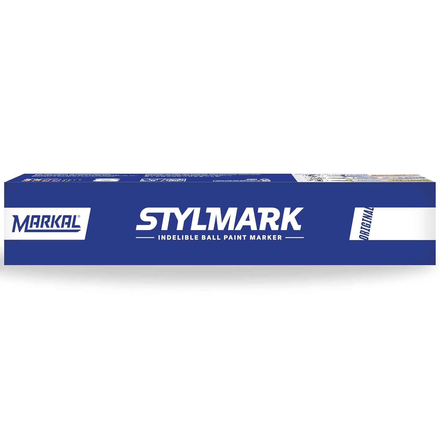 MARKAL Markal 96652 StylMark White Tube Marker for Rough, Oily, and Wet Surfaces