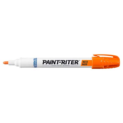 MARKAL Markal 97404 Paint-Riter Water-Based Marker, Orange (12 Markers)