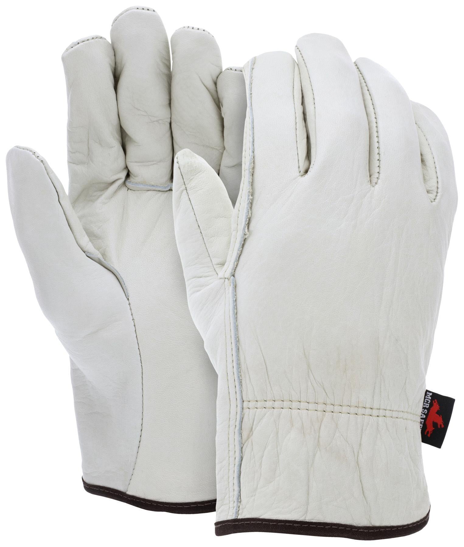 MCR SAFETY MCR Safety 3201XL General Purpose Gloves Driver Gunn Cut Standard Finger Straight Thumb Style XL Grain Cowhide Leather Palm