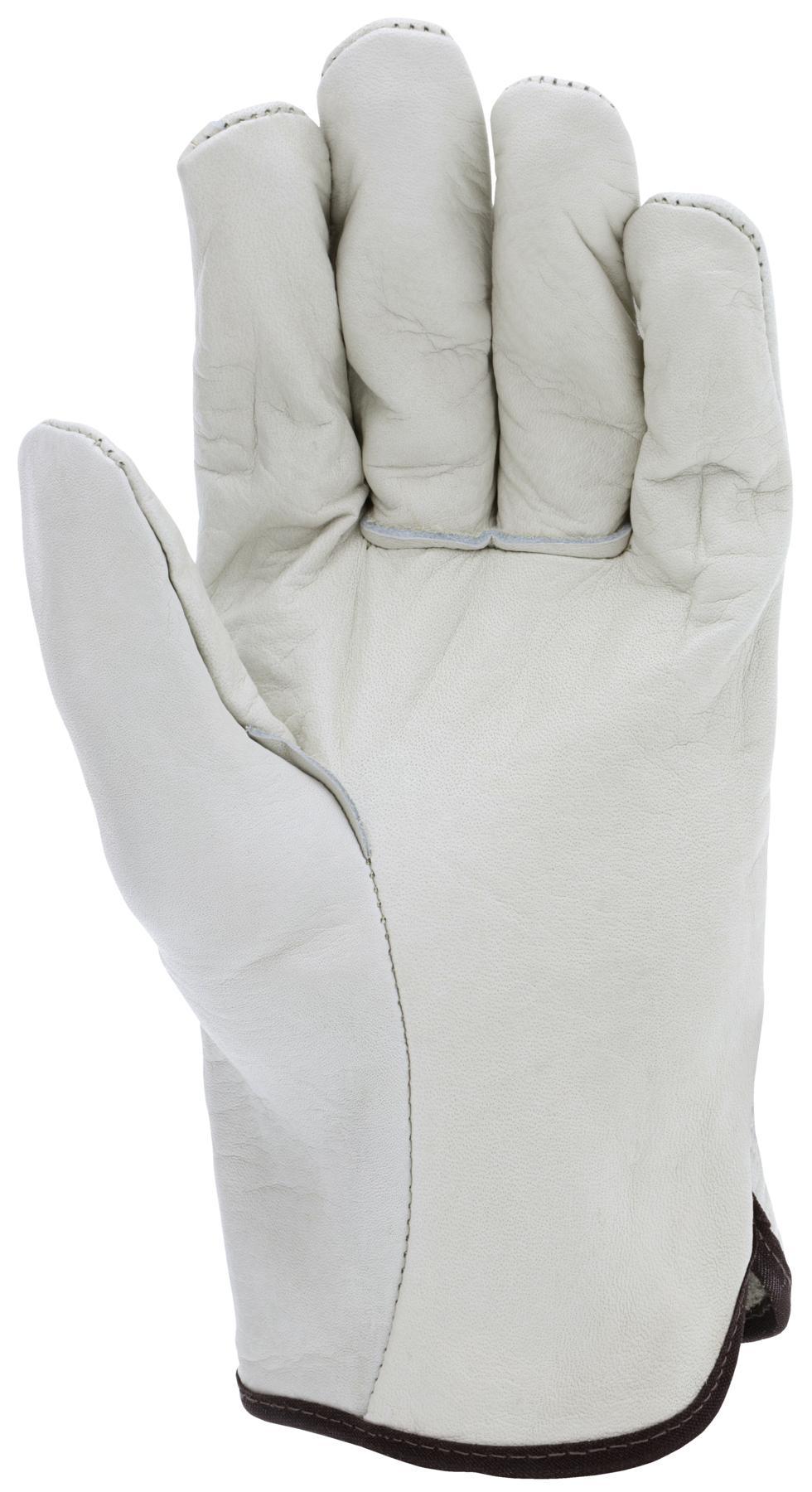 MCR SAFETY MCR Safety 3201XL General Purpose Gloves Driver Gunn Cut Standard Finger Straight Thumb Style XL Grain Cowhide Leather Palm
