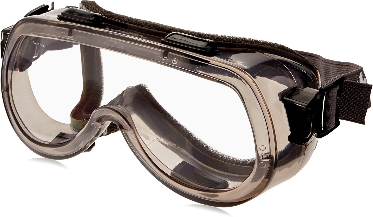 MCR SAFETY MCR Safety 2400F Verdict Polyvinyl Chloride Strap Foam Lining Safety Goggle Smoke Frame Clear Lens 1 Pair