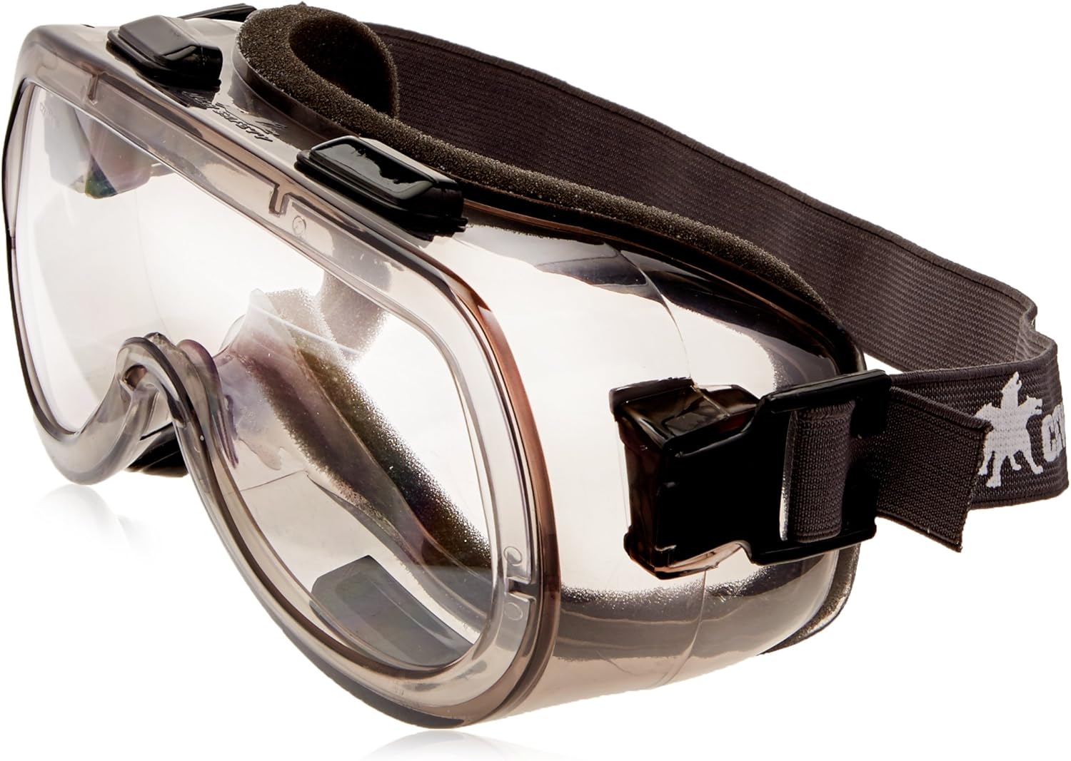 MCR SAFETY MCR Safety 2400F Verdict Polyvinyl Chloride Strap Foam Lining Safety Goggle Smoke Frame Clear Lens 1 Pair