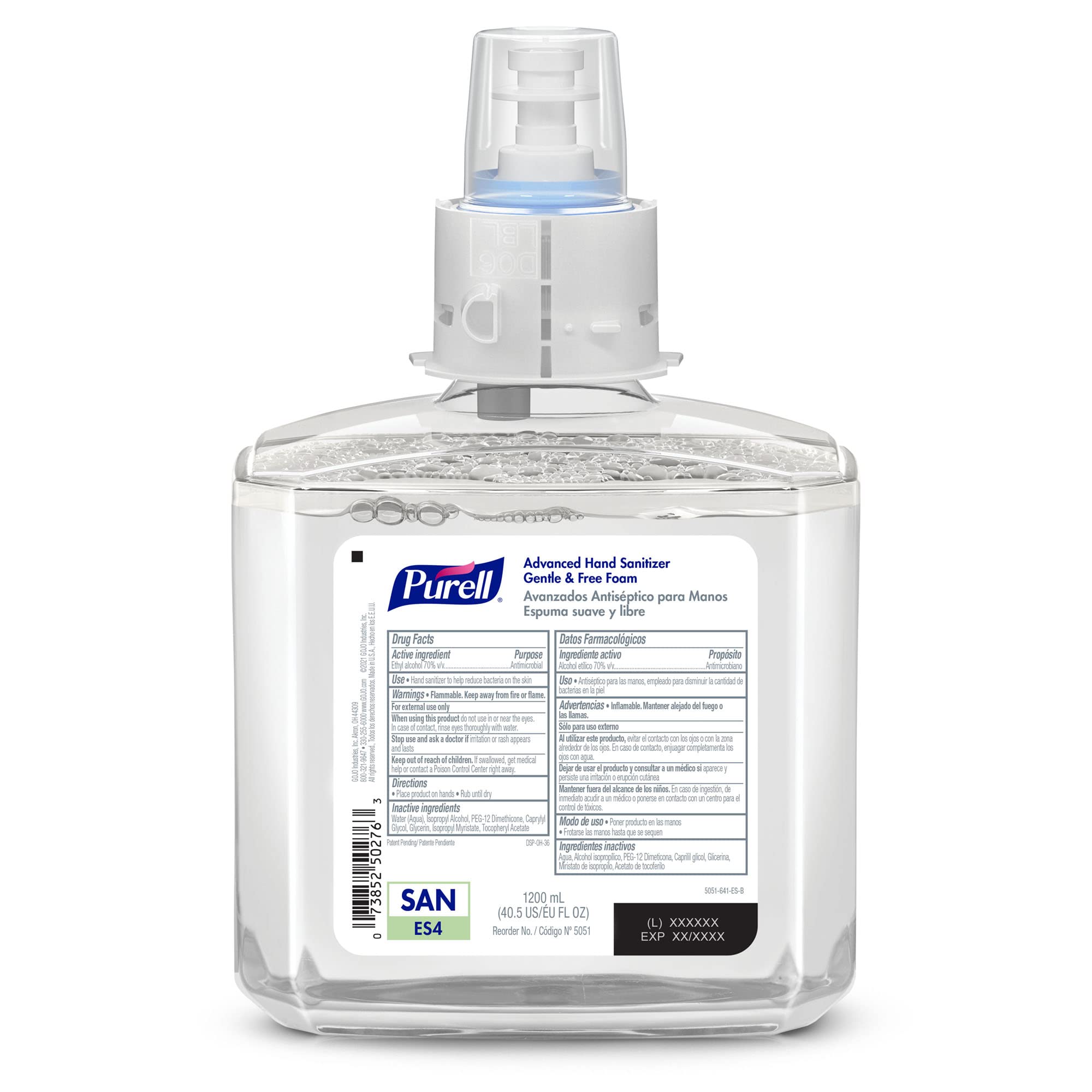 PURELL Purell 5051-02 Advanced Hand Sanitizer Gentle & Free Foam 40.58oz Pack of 2