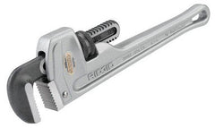 MILWAUKEE Ridgid 47057 Aluminum Straight Pipe Wrench 12 inches 2 inch Jaw Capacity
