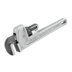 RIDGID RIDGID 31090 Aluminum Straight Pipe Wrench 10 Inch 1-1/2 Inch Jaw Capacity