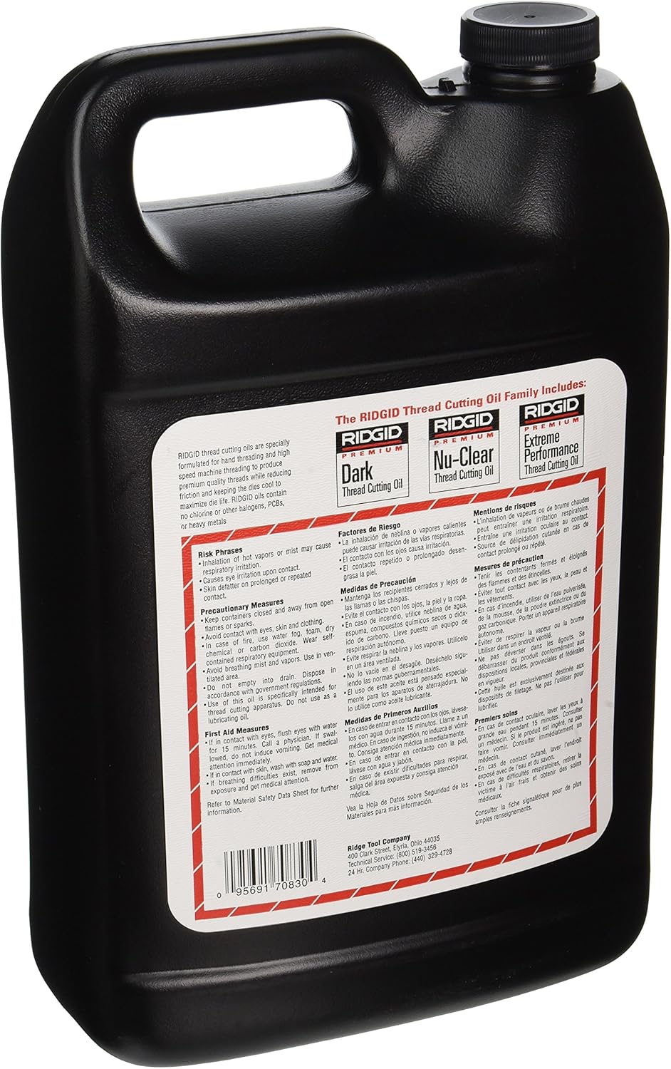 RIDGID Ridgid 70830 Dark Thread Cutting Oil 1 Gal.