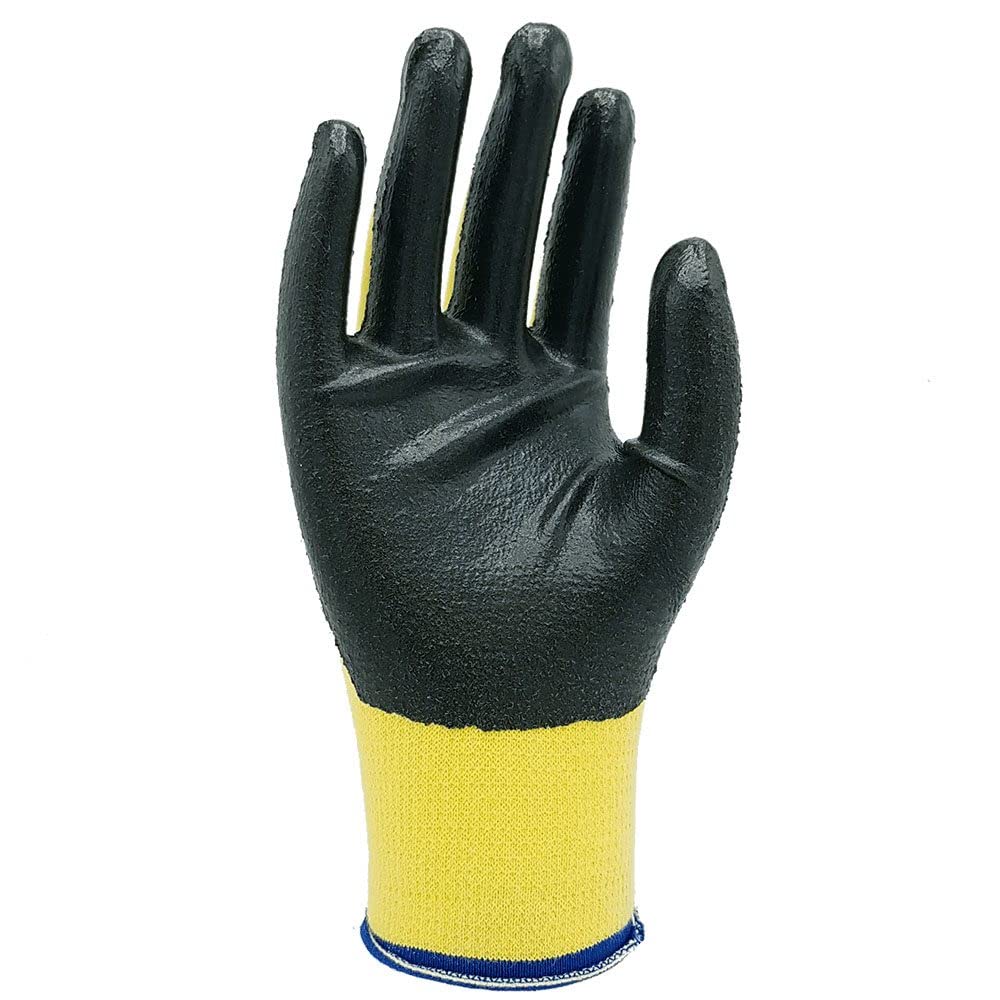 SHOWA SHOWA 4561S-06 Foam Nitrile Palm Coated Flame and Cut Resistant Safety Gloves Small 12 Pair