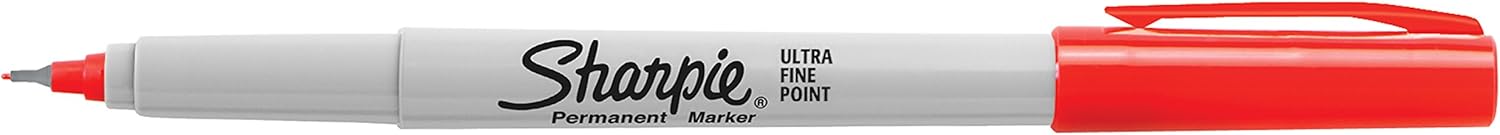 SHARPIE Sharpie 37002 Ultra Fine Tip Permanent Marker Red 12-Count