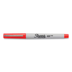 Sharpie 37002 Ultra Fine Tip Permanent Marker Red 12-Count