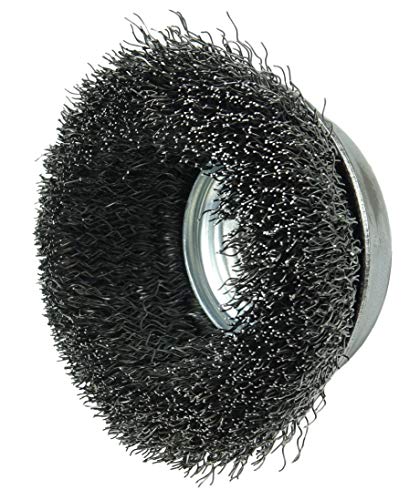 WEILER Weiler 13175 Crimped Wire Cup Brush 3-1/2 inches Steel Fill M10 x 1.25 Nut