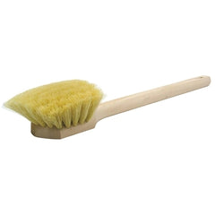 Weiler 44017 Wood Block Utility Scrub Brush 20 Inch Handle White Tampico