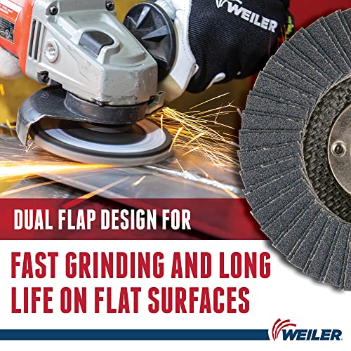 WEILER Weiler 51204 Tiger X Flap Disc 36 Grit 4-1/2 Pack of 10