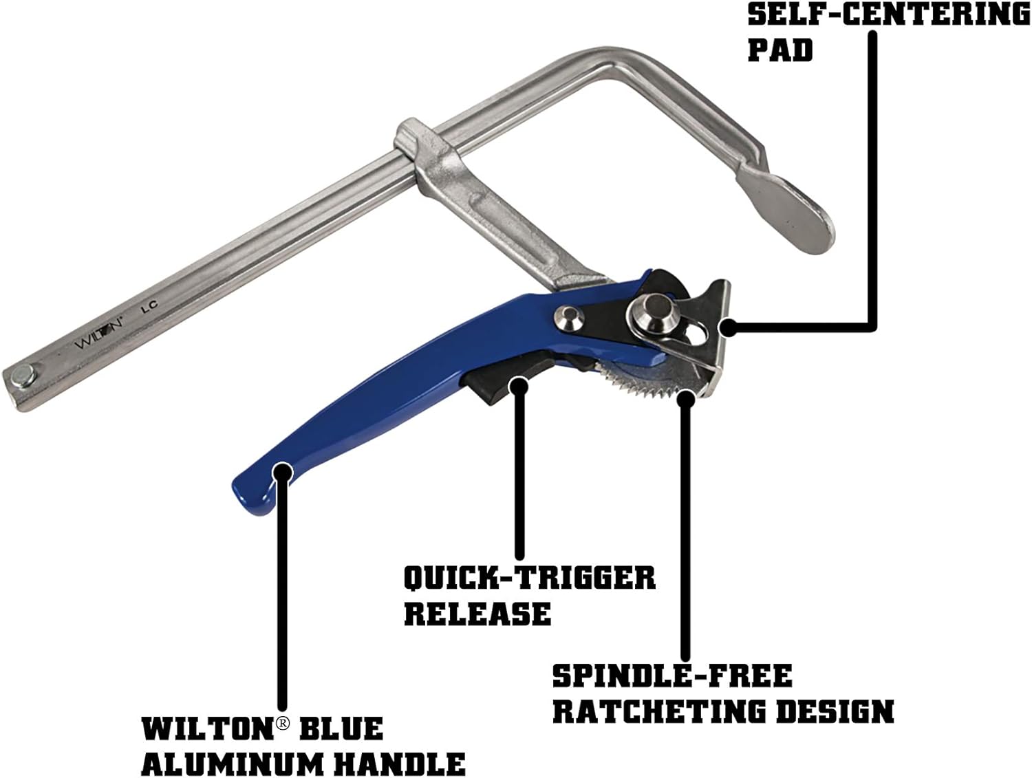 WILTON Wilton 86800 Lever Clamp 4 Inches 1100 lb Load Capacity